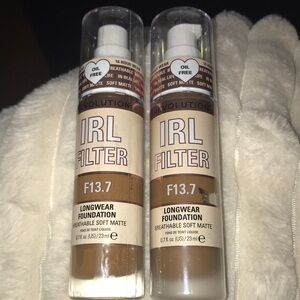 ⭐️ Revolution IRL Filter Longwear Foundation F13.7 — Cream Tone - Set of 2